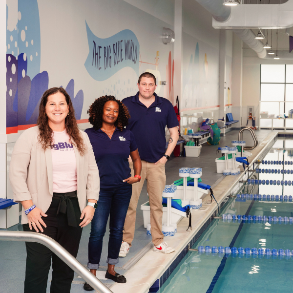 <b>Big Blue Swim School</b><br>
With a strong focus on inclusion, Big Blue Swim School’s adaptive swim lessons provide personalized instruction for children with unique needs.