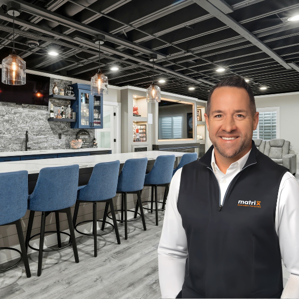 <b>Matrix Basement Finishing</b><br>
At Matrix Basement Finishing, a finished basement is more than an upgrade — it’s an extension of how you live.