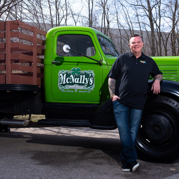 <b>McNally's Heating and Cooling</b><br>A native to St. Charles, Brian McNally started his award-winning business out of his garage in 2013 by helping his community. Through a strong work ethic, word of mouth and positive referrals, Brian has been able to grow from a one-man business to a company with 65+ employees, including an additional location in Crystal Lake.