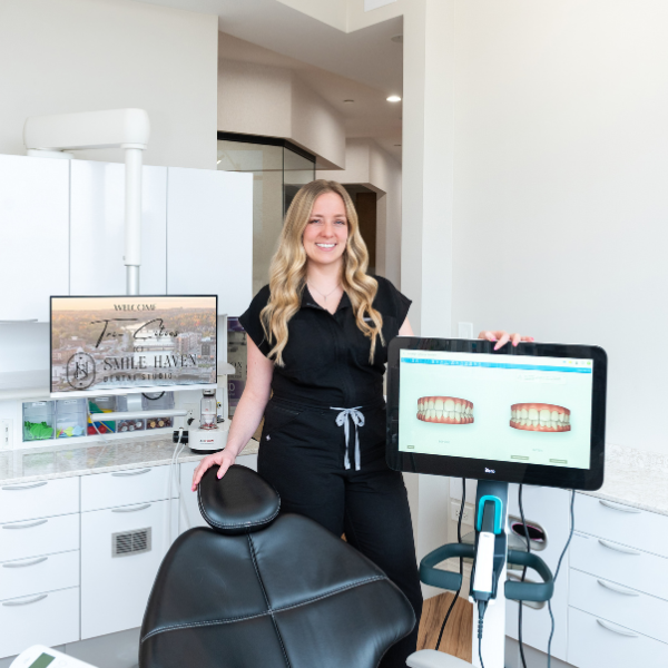 <b>Smile Haven Dental Studio</b><br>As the owner of Smile Haven Dental Studio in downtown St. Charles, Dr. Jackie Hassenplug has created a modern, elevated dental experience designed to feel warm, welcoming and anything but a traditional dental office.