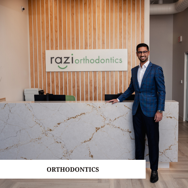 <b>Razi Orthodontics</b><br>
Dr. Kaleem Razi is the orthodontist and owner of Razi Orthodontics.